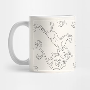 Sacred Horse by Albert Racinet Mug